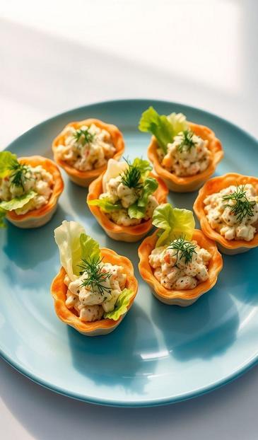  тарталетки с рыбой