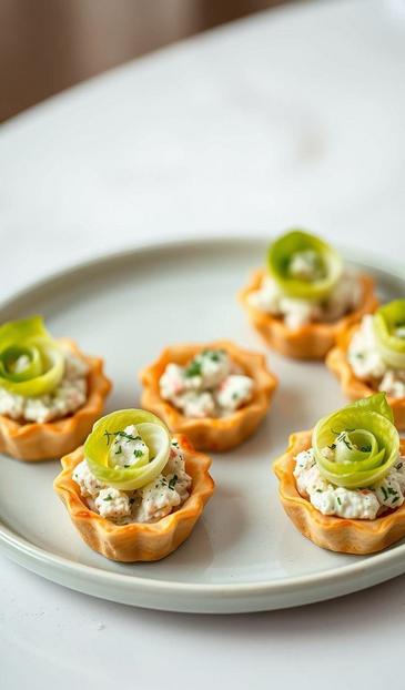 тарталетки с тунцом