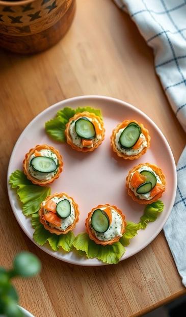 тарталетки с творожным сыром