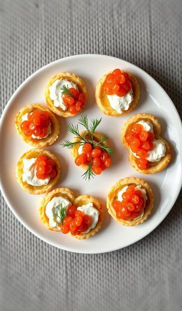 тарталетки с творожным сыром