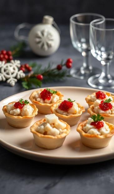  тарталетки с яйцом и сыром