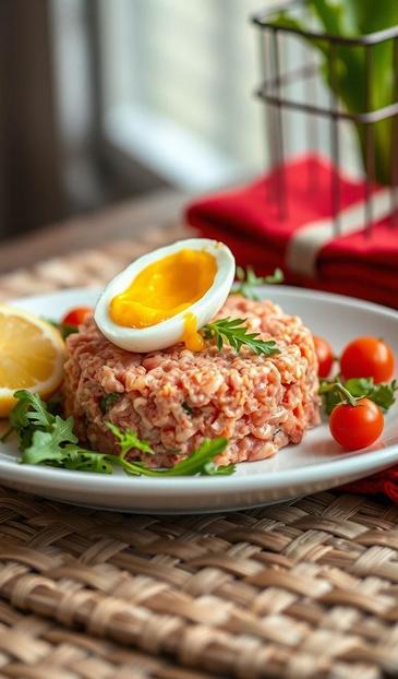 тартар из лосося