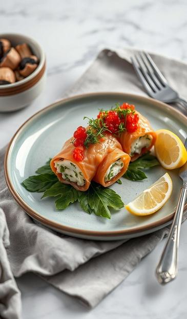  царский рулет с лососем