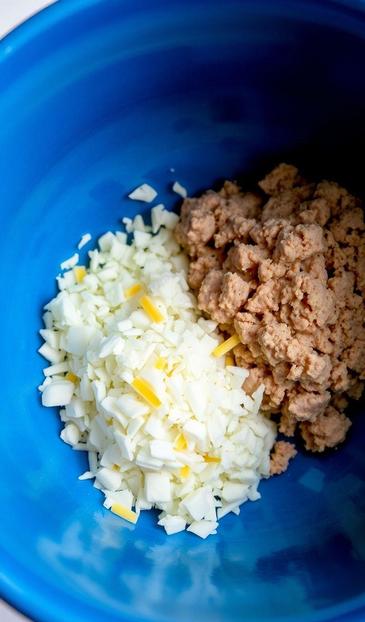  тунец в тарталетках