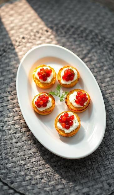  творожный сыр и красная икра