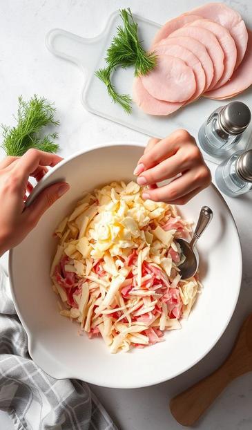  ветчина с крабом