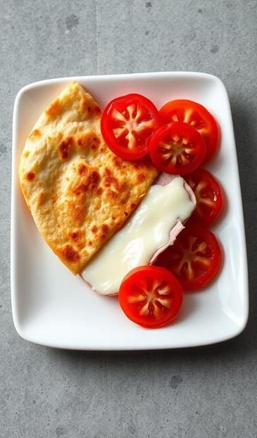 яичница с ветчиной