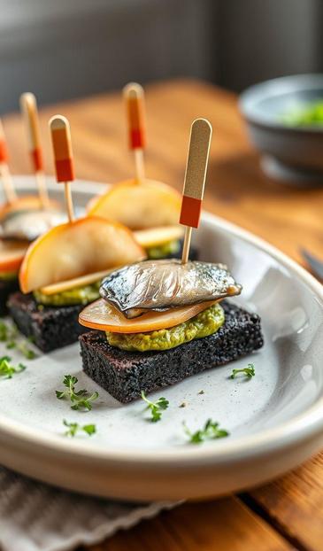  закуски на шпажках