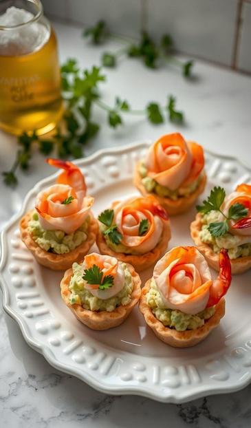  закуски с креветками и авокадо