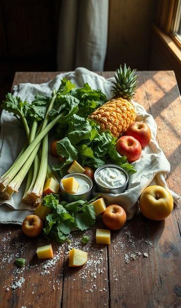 ананас и сельдерей