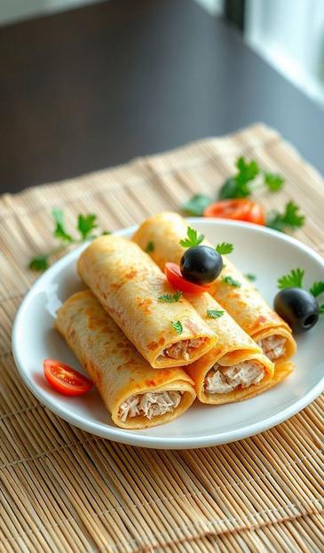  блюда из яичных блинчиков