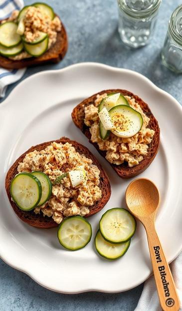  бутерброды с тунцом и сыром