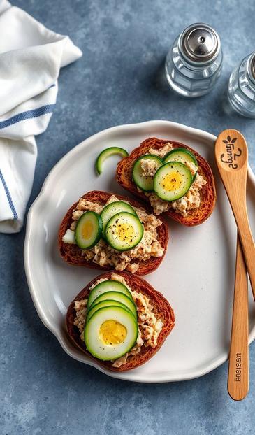  бутерброды с тунцом и сыром