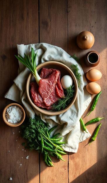  говядина в салате