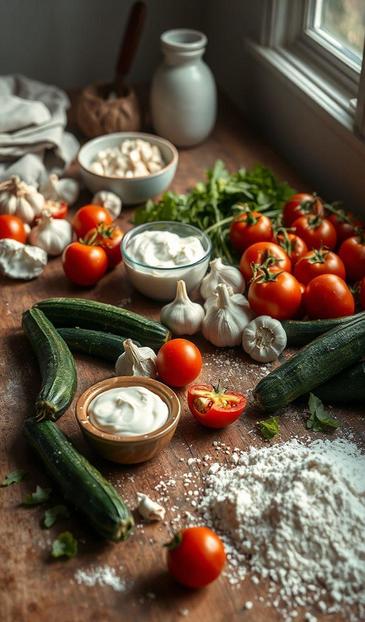  кабачки с помидорами