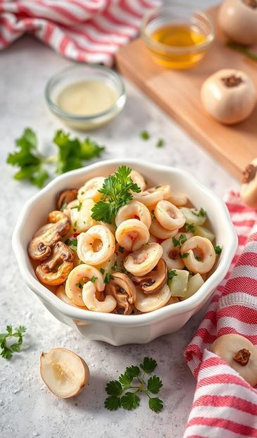  кальмар с огурцом