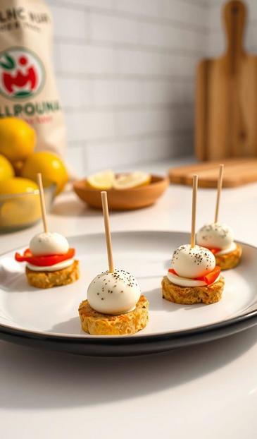 канапе на шпажках