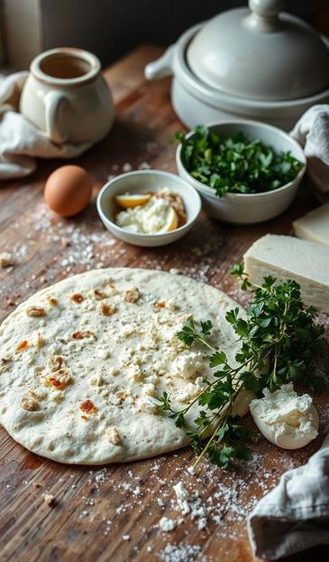 лаваш с мясом и сыром