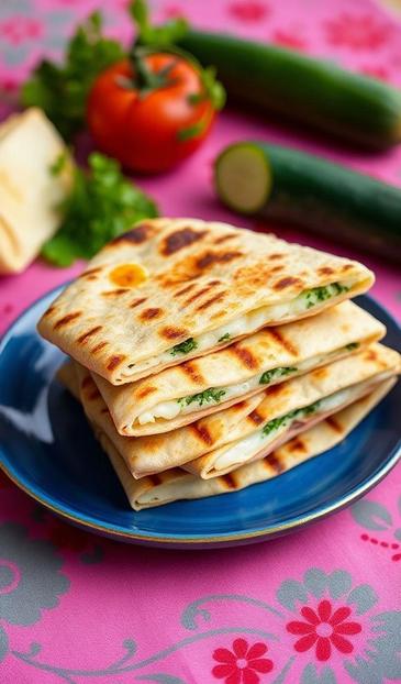 лаваш с сыром на мангале