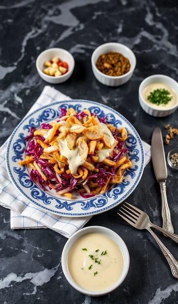  Министерский салат с блинчиками