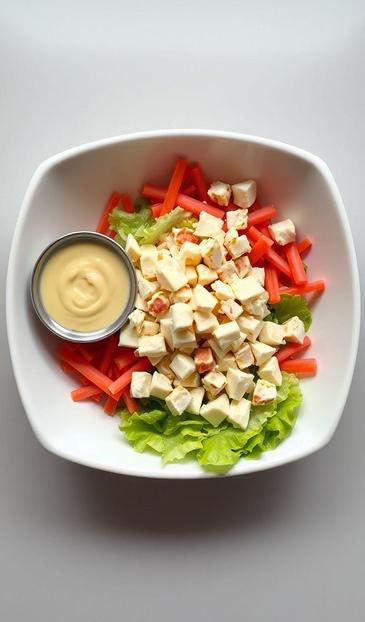  морепродукты в салатах