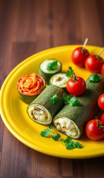 рулетики из кабачков