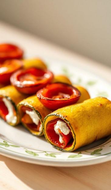 рулетики из кабачков