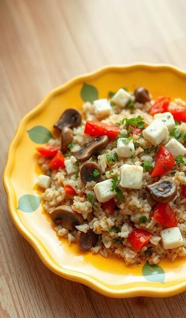 салат деревенский с грибами