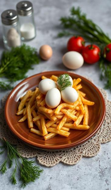 салат гнездо