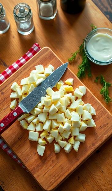 салат с колбасой