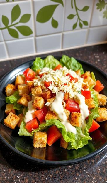  салат с креветками и овощами