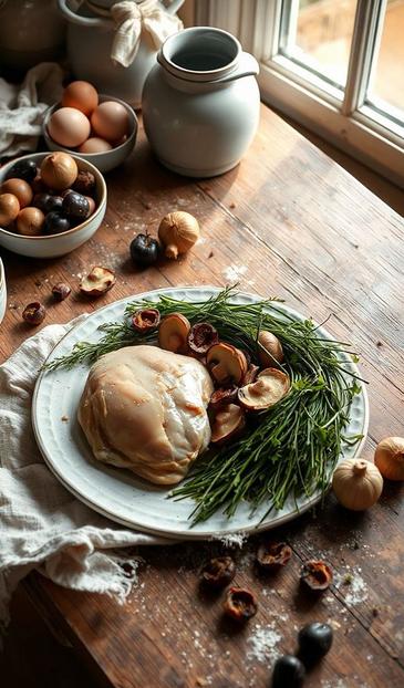 салат с курицей и черносливом