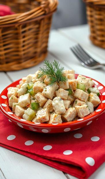  салат с курицей и крабовыми палочками