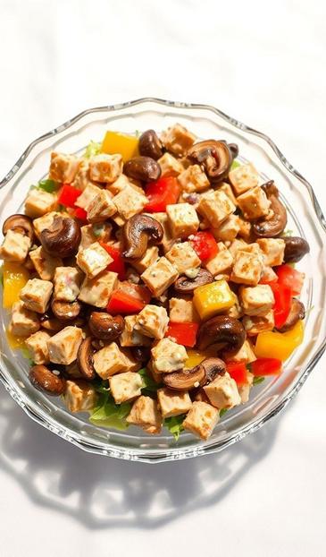 салат с курицей и шампиньонами