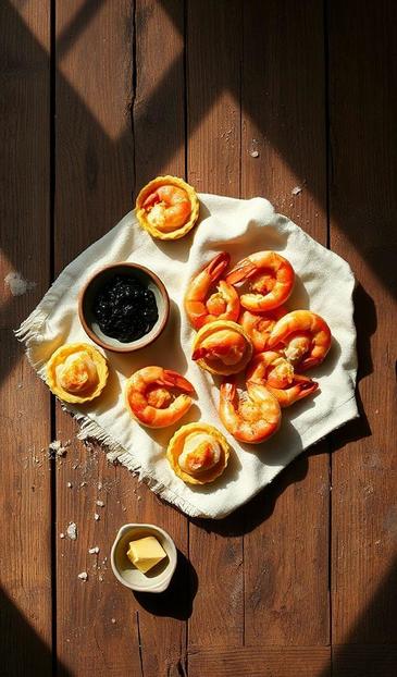  тарталетки с креветками