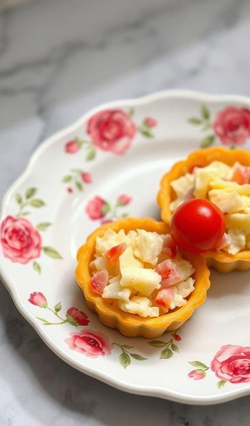 Тарталетки с сыром и ветчиной: быстрый рецепт закуски