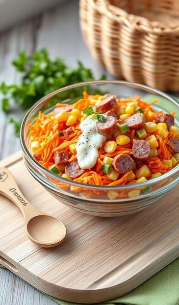  Венеция салат с колбасой