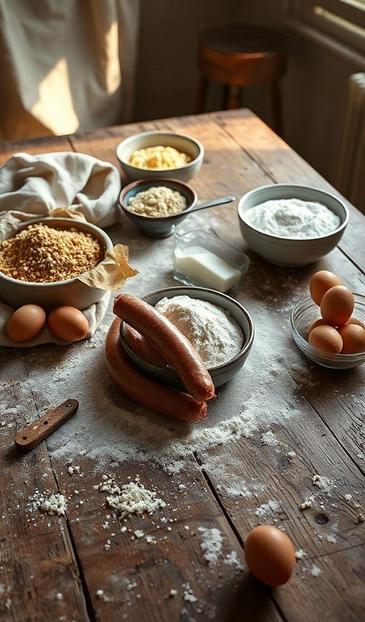  жидкое тесто для сосисок