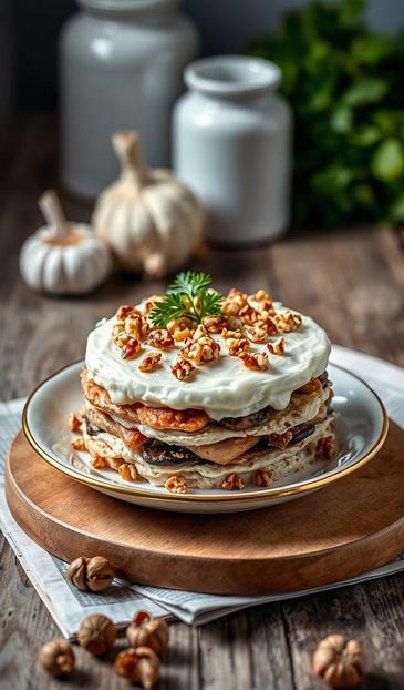  курица с грибами и орехами