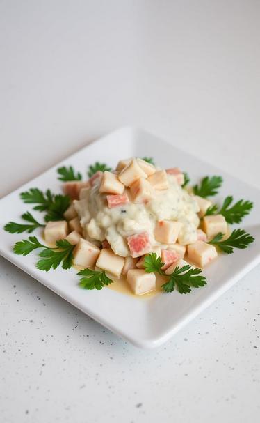 салат из кальмаров