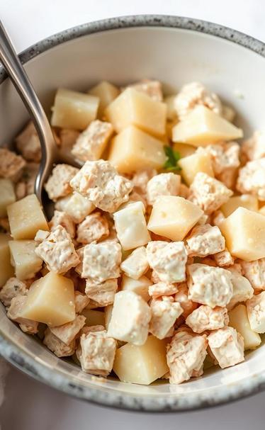  салат с ананасом и сыром