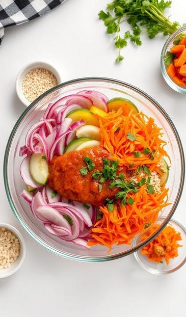  салат с фунчозой