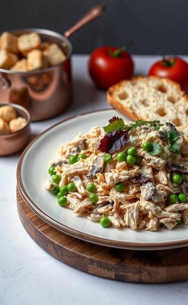 салат с курицей и грибами